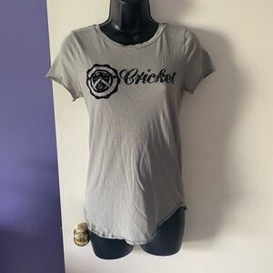 Vintage J. Crew Cricket Gray Fitted Short Sleeve T-Shirt  Size Medium